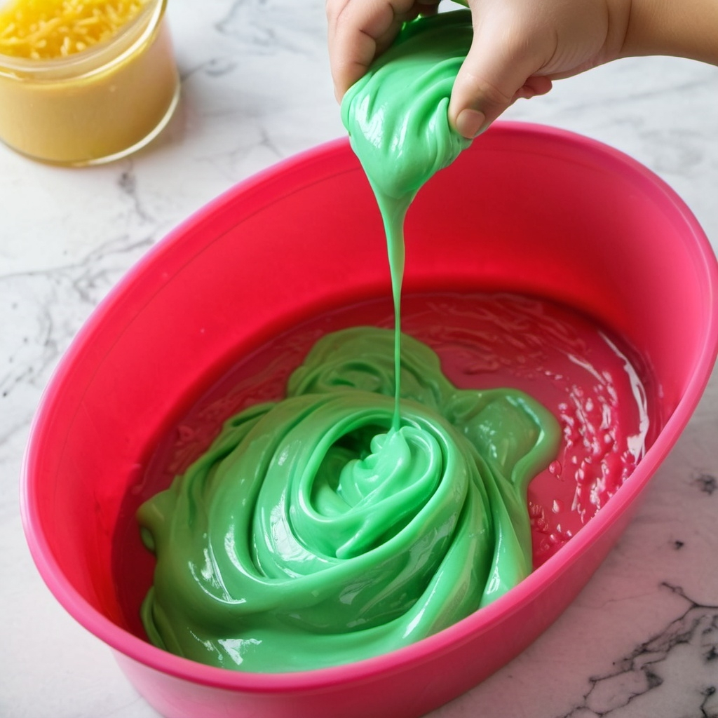 homemade green slime